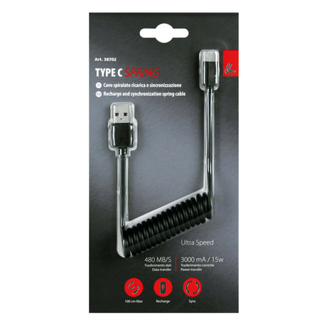 Cavo a spirale USB Type-c