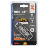 Luce di segnalazione multifunzione a 3 Led, 12/24V - 88x30 mm - Arancio