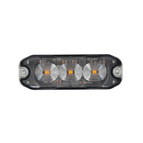 Luce di segnalazione multifunzione a 3 Led, 12/24V - 88x30 mm - Arancio