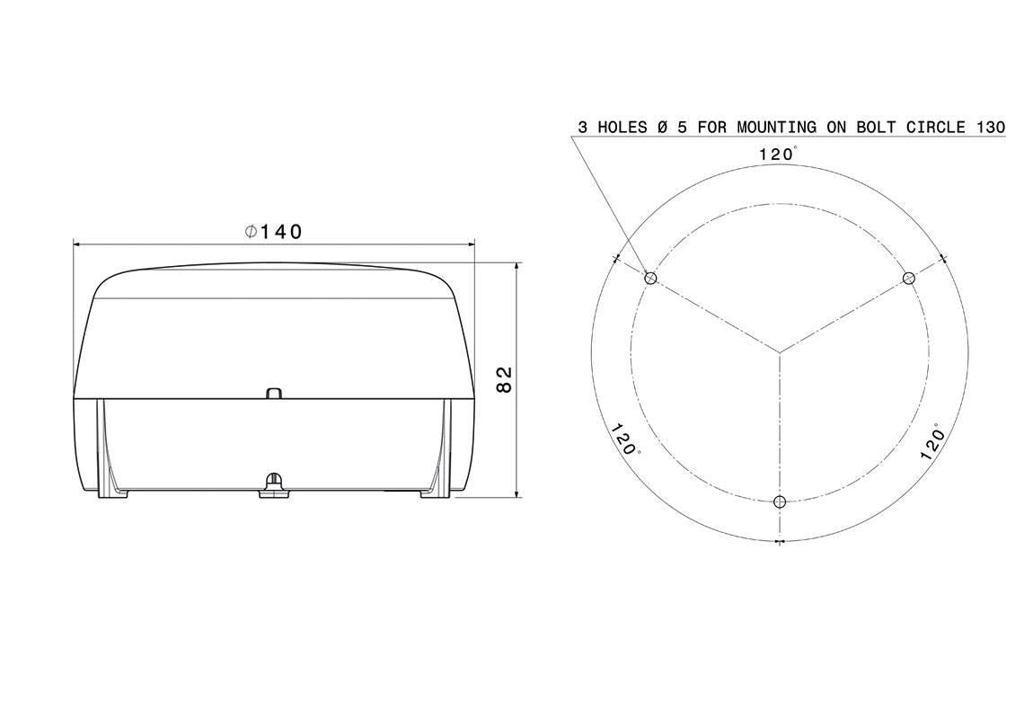 Faro rotante Led 10/110V per Man