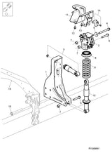 Molla ammortizzatore cabina posteriore per Volvo FH cabina XL