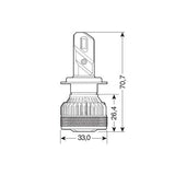 9-32V Halo Led Serie 14 Lightning - (H7) - 45W - PX26d - 2 pz - Scatola