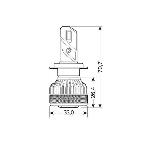 9-32V Halo Led Serie 14 Lightning - (H7) - 45W - PX26d - 2 pz - Scatola