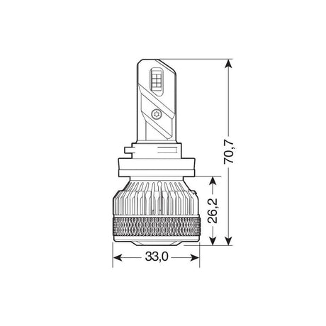 9-32V Coppia lampadine led H11 45W Halo LED Series