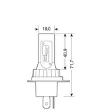 12/24V Halo Led Serie 11 Quick-Fit - (H4) - 15W - P43t - 2 pz