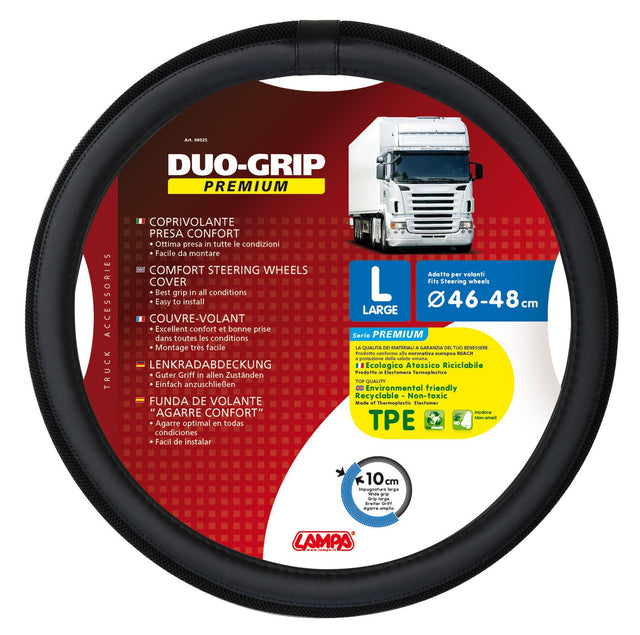 Duo-Grip, coprivolante presa confort in TPE - L - Ø 46/48 cm