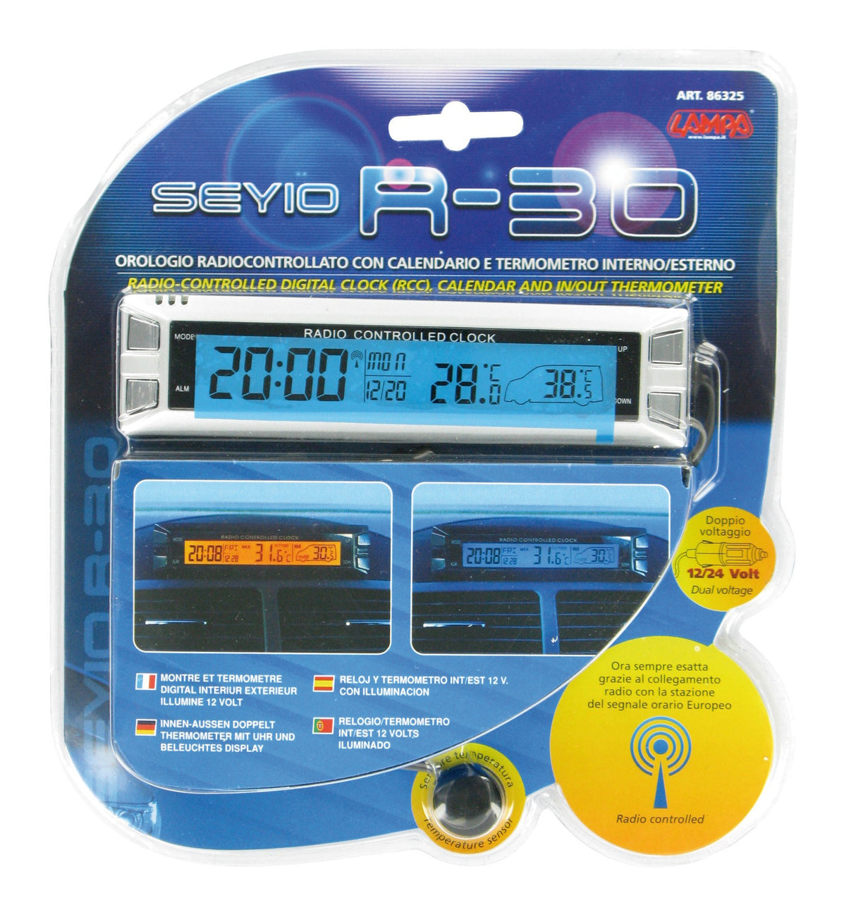 Seyio R-30, orologio multifunzione - 12/24V