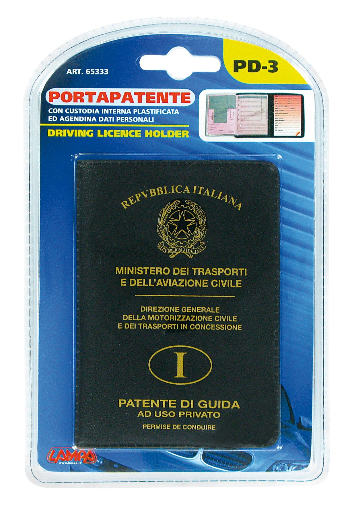 Portapatente di guida