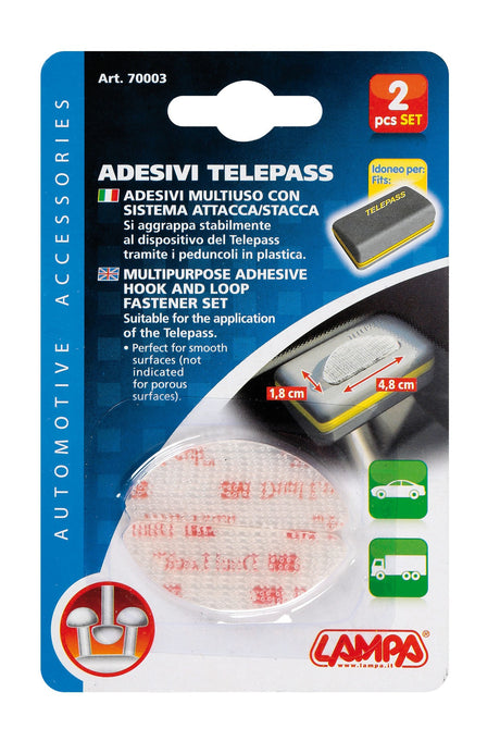 Adesivi Telepass® con sistema attacca/stacca, set da 2 pz