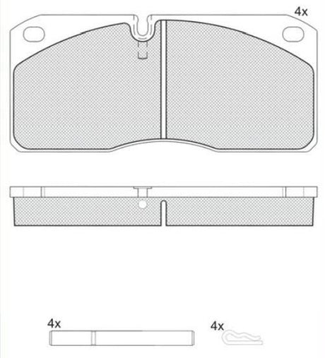 Kit pastiglie freni iveco 1906297 1906146