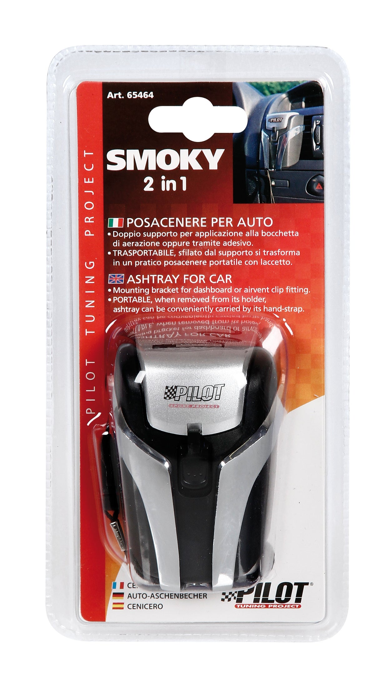 Smoky 2 in 1, mini posacenere portatile