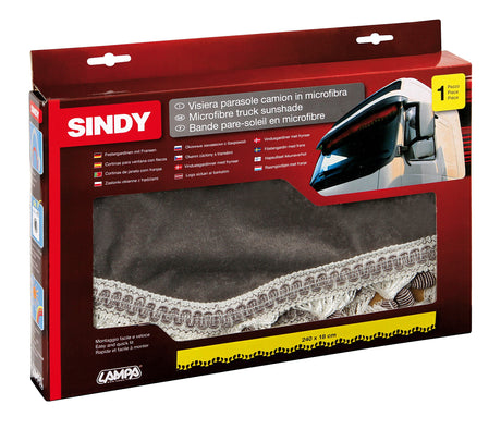 Sindy, fascia parasole in microfibra per camion - Grigio