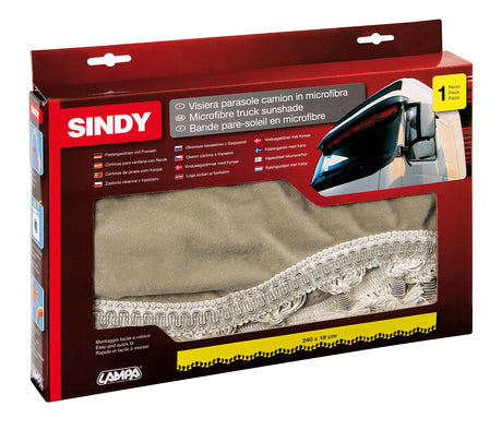 Sindy, fascia parasole in microfibra per camion - Beige