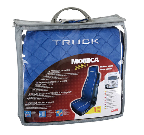 Monica, coprisedile in microfibra per camion - Blu