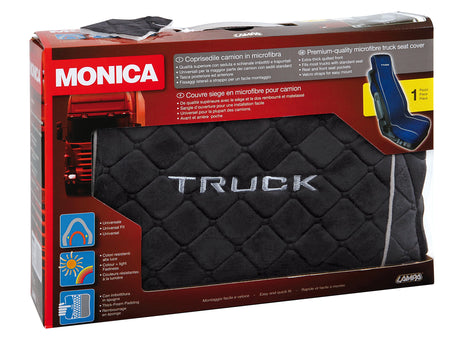 Monica, coprisedile in microfibra per camion - Antracite