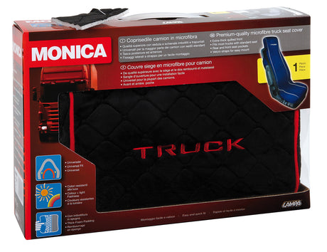 Monica, coprisedile in microfibra per camion - Nero