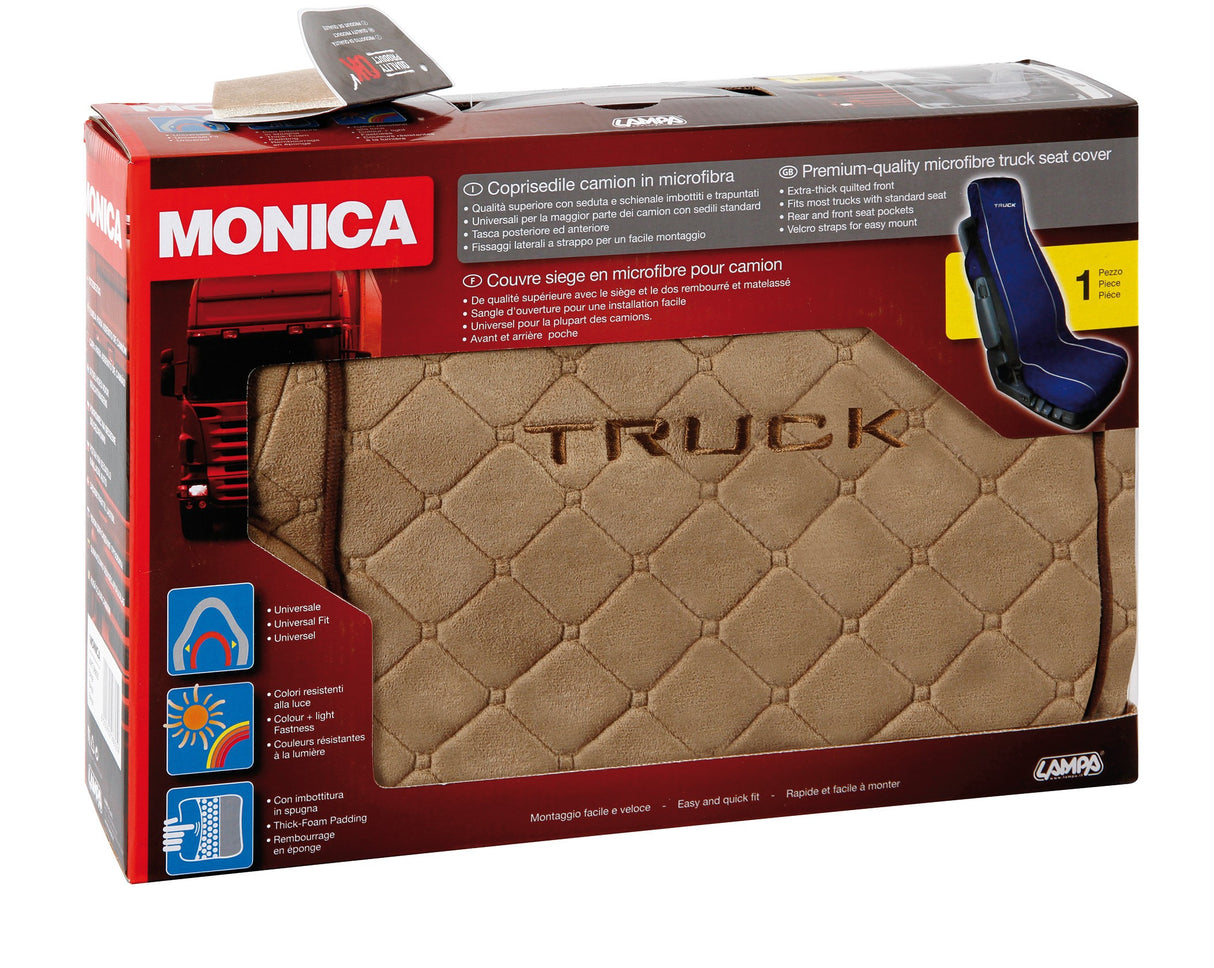 Monica, coprisedile in microfibra per camion - Beige