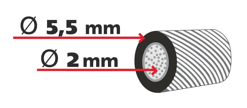 Cavo Tir con capicorda - 24 m