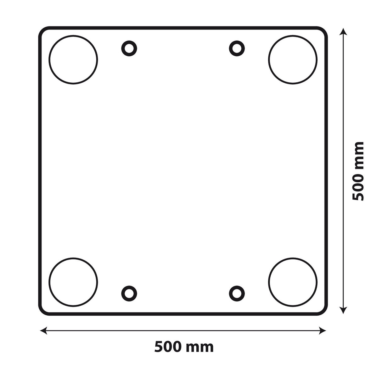 Pannello di segnalazione carico sporgente