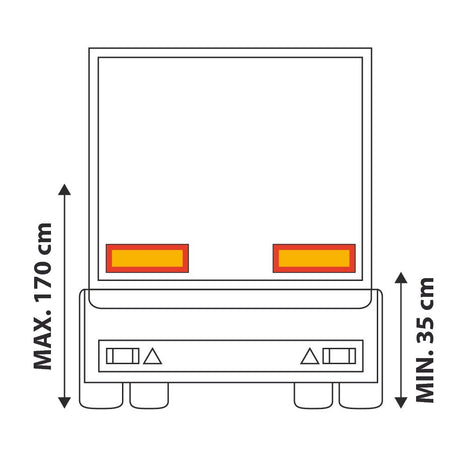 Coppia pannelli catarifrangenti - Rimorchio
