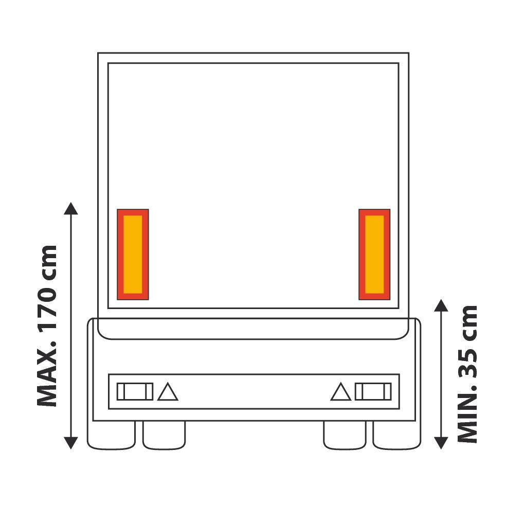 Coppia pannelli catarifrangenti - Rimorchio