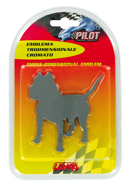 Emblema 3D cromato - Dog