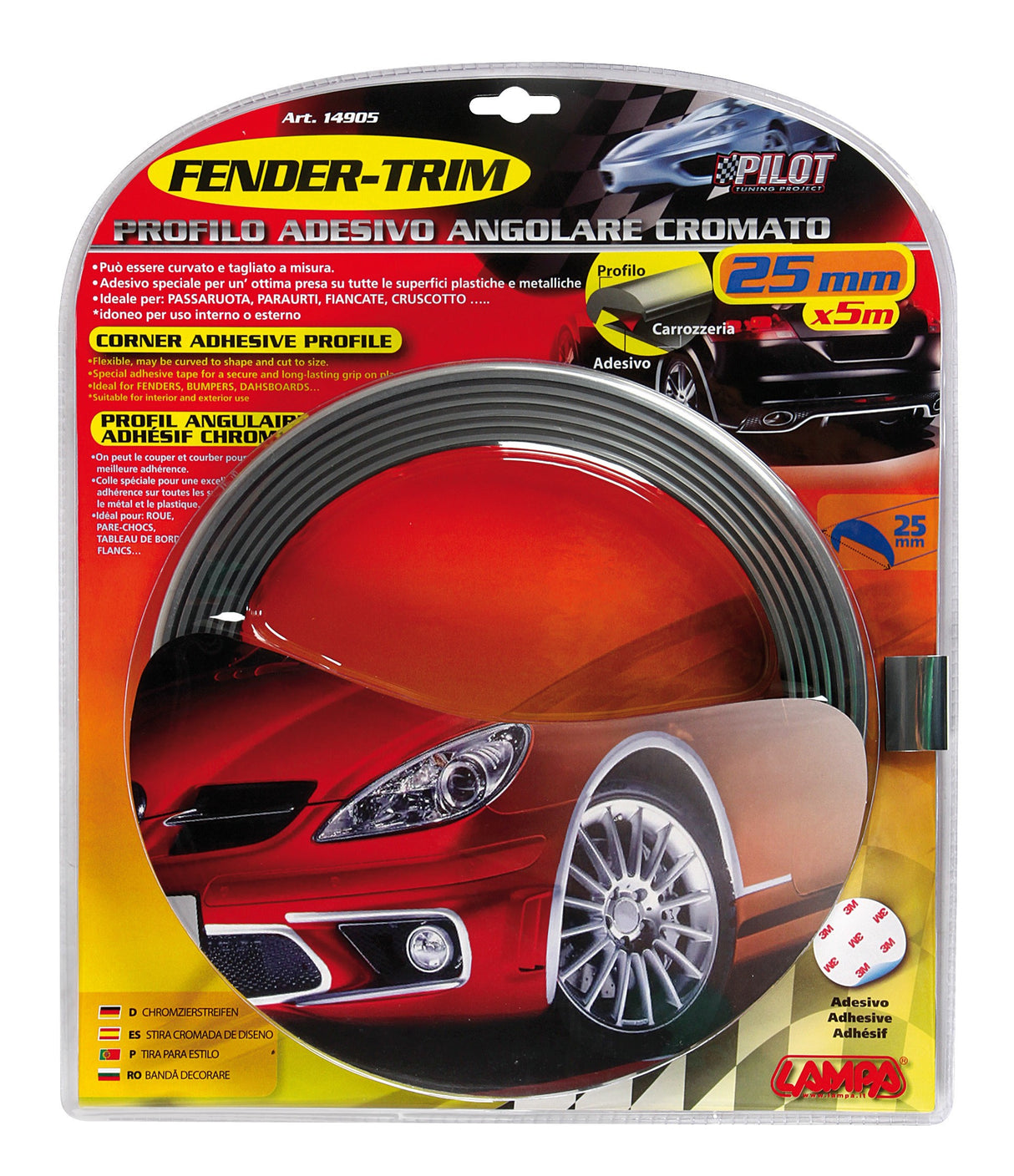 Fender-Trim - 5 m - 25 mm