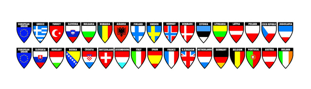 Decor-Flags 2 in1 - Set 4 - 17x2 bandiere