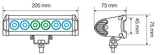 WL-5, faro ausiliario a 6 Led - 10/30V - Bianco