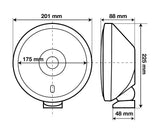 X-Due, Faro alogeno di profondità con luce di posizione - Bianco