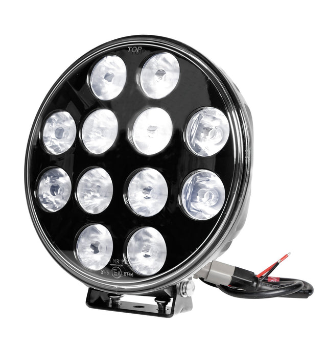 Orion, proiettore supplementare a 12 Led - 9/36V - Ø 215 mm - Nero