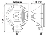 Mars, proiettore supplementare a 1 Led Cree - 12/24V - Ø 178 mm