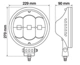 Angel-Led, proiettore supplementare a 54 Led - 12/24V - Ø 230 mm