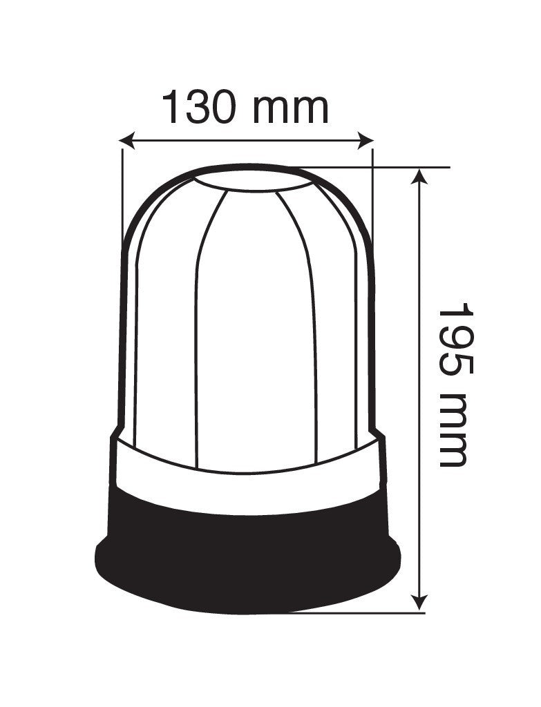 RH-1, lampada rotante alogena, 12/24V