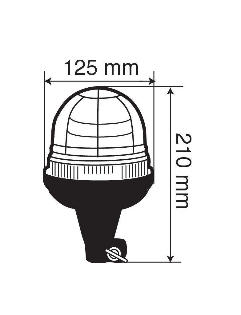 RL-1, lampada emergenza con luce rotante a Led, 12/24V