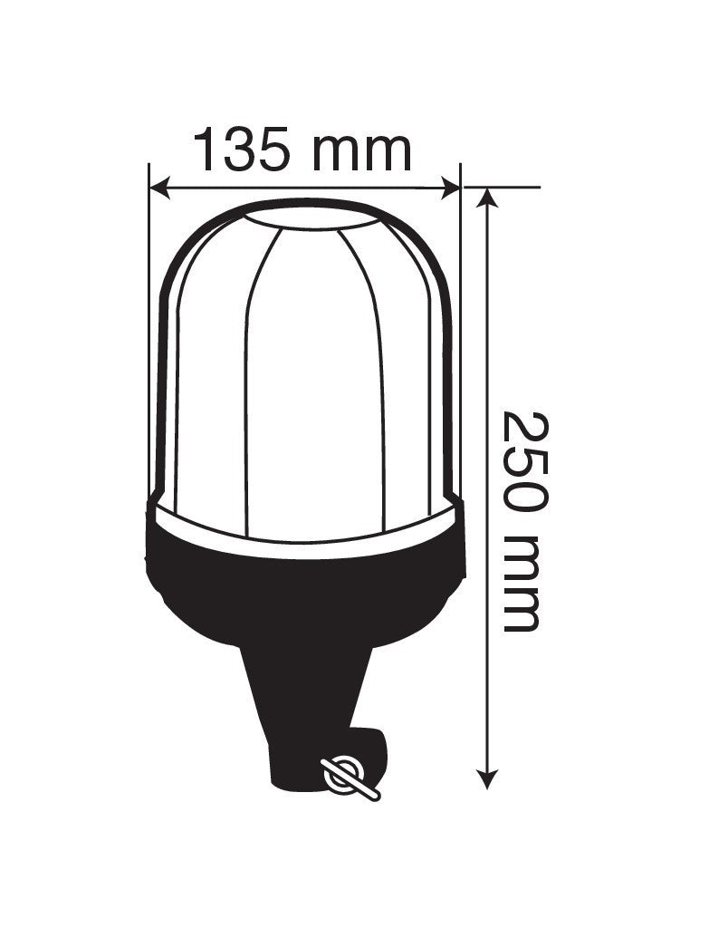 RL-2, lampada emergenza con luce rotante a Led, 12/24V