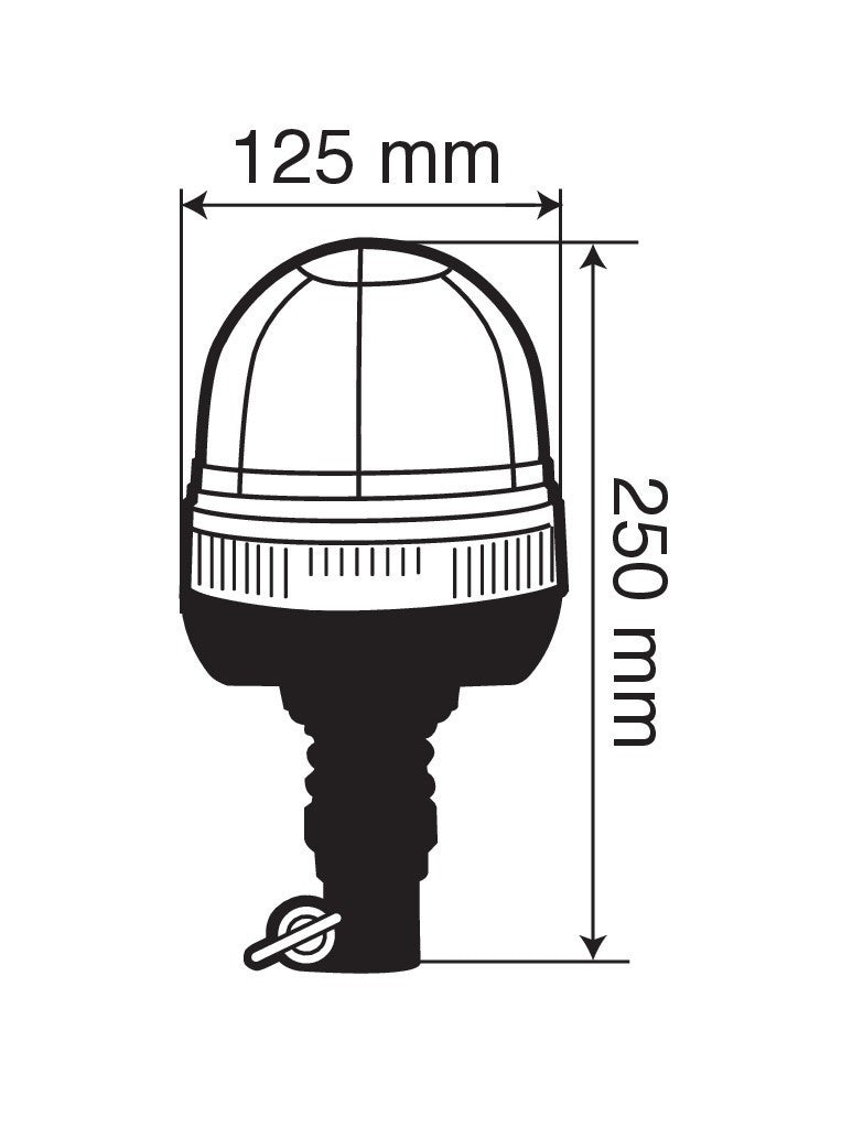 RL-3, lampada emergenza con luce rotante a Led, 12/24V