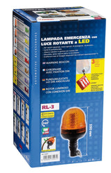 RL-3, lampada emergenza con luce rotante a Led, 12/24V