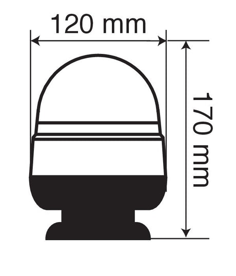 RL-4, lampada emergenza con luce rotante a Led, 12/24V