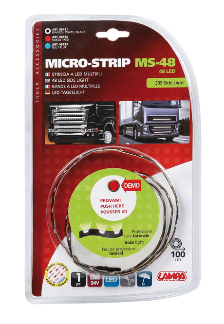 Micro-Strip, 24V - 48 Led - 100 cm - Bianco