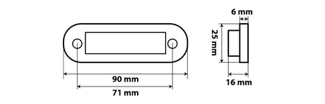 Premium, luce a 4 led, montaggio ad incasso, 12/24V - Verde