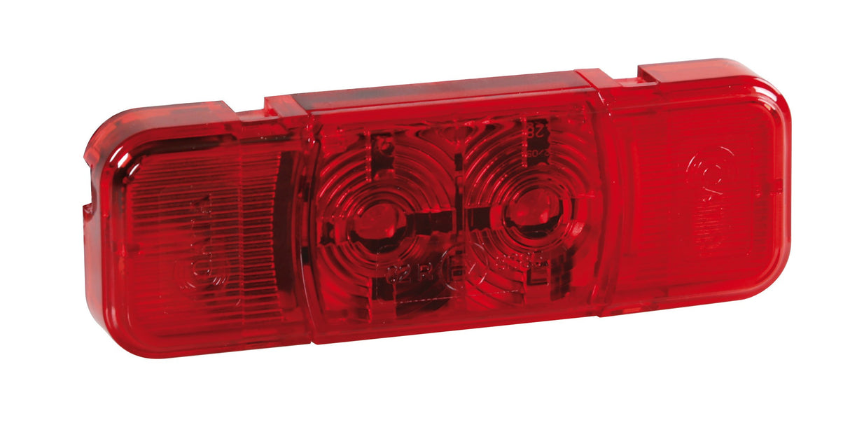 Luce ingombro a 2 Led, 24V - Rosso