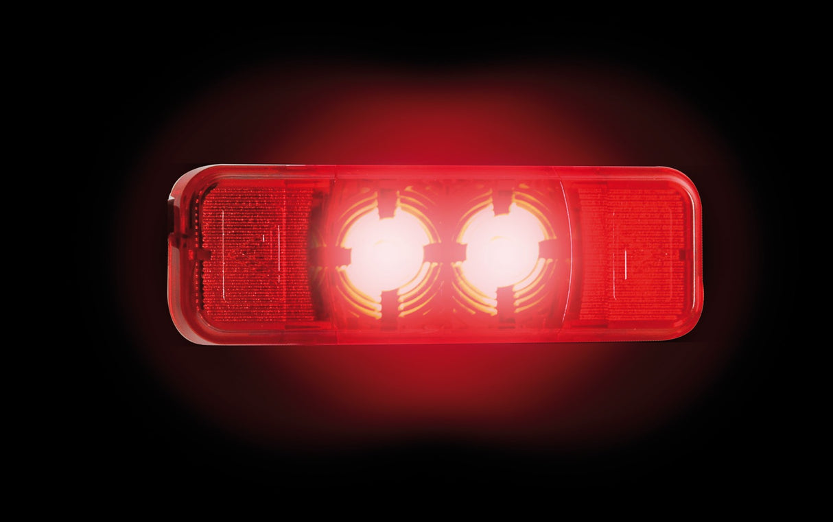 Luce ingombro a 2 Led, 24V - Rosso