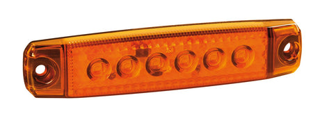 Luce ingombro a 6 Led, montaggio in superficie,12/24V - Arancio