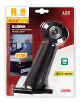 Ilumia, luce perimetrale a 2 Led, 24V - 60° - Flex - Destra