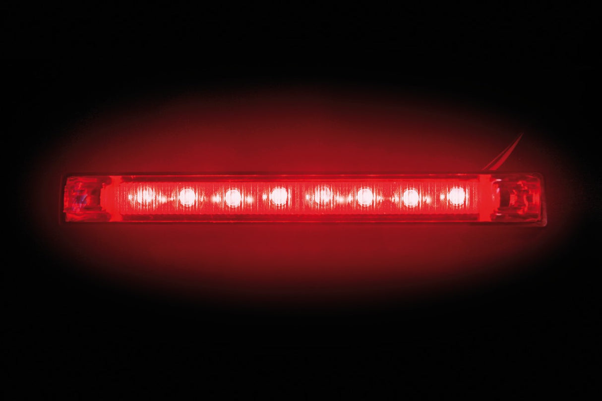 Luce ingombro a 8 led, 12/24V - Rosso