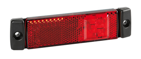 Luce supplementare a 3 Led con catarifrangente - 24V - Rosso