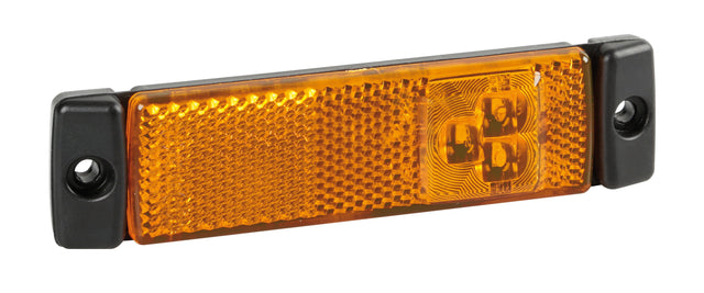 Luce supplementare a 3 Led con catarifrangente - 24V - Arancio