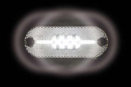 Luce perimetrale a 5 led con catarifrangente, 24V - Bianco