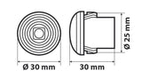 Luce perimetrale da incasso a 1 led, 12/24V - Bianco